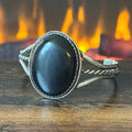 Onyx Sterling Twist Wire Triple Shank Statement Cuff