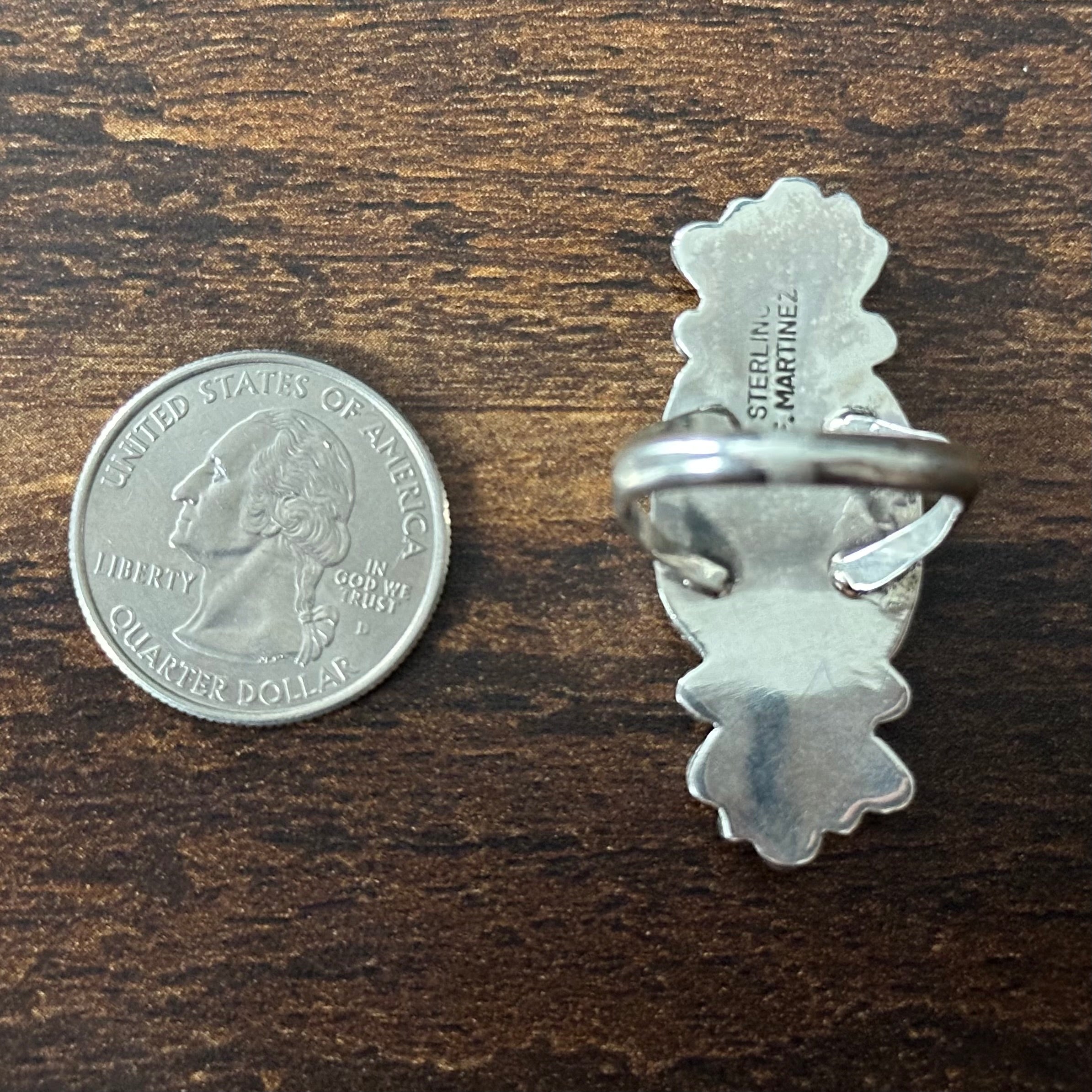 Navajo Freda Martinez Mine #8 Sterling Twist Wire Statement Ring