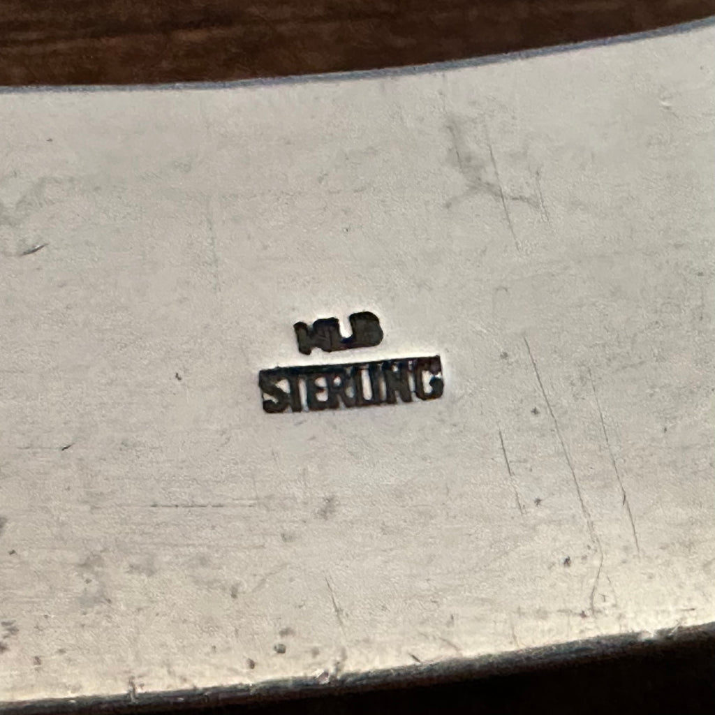MLB Signed Turquoise 5 Stone Sterling Raindrop Cuff