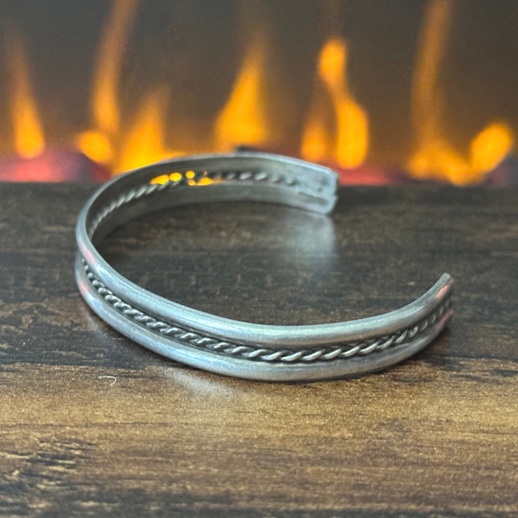 Sterling Twist Wire Stacker Cuff