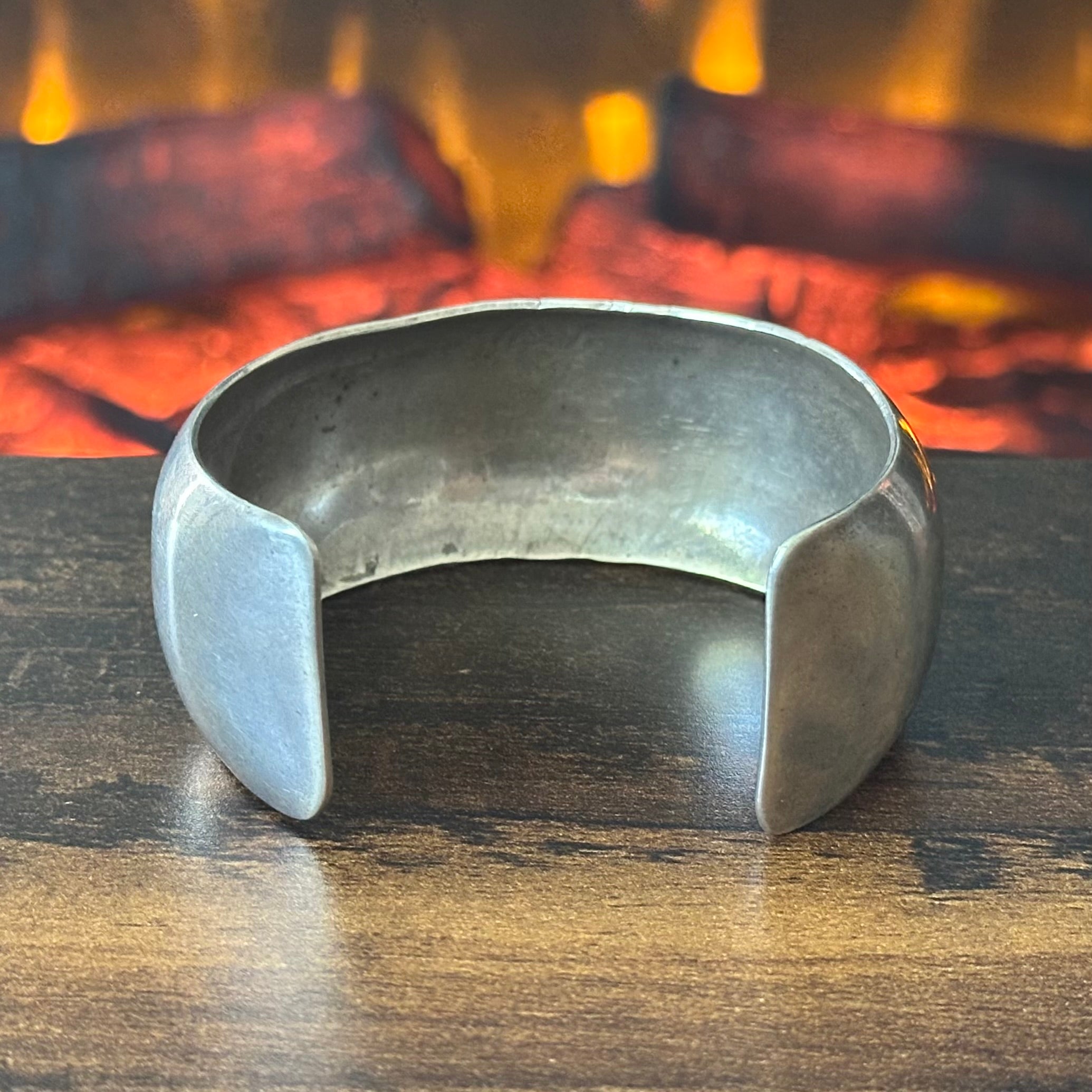 Mary-Rita Signed Sterling Hand Stamped Cuff