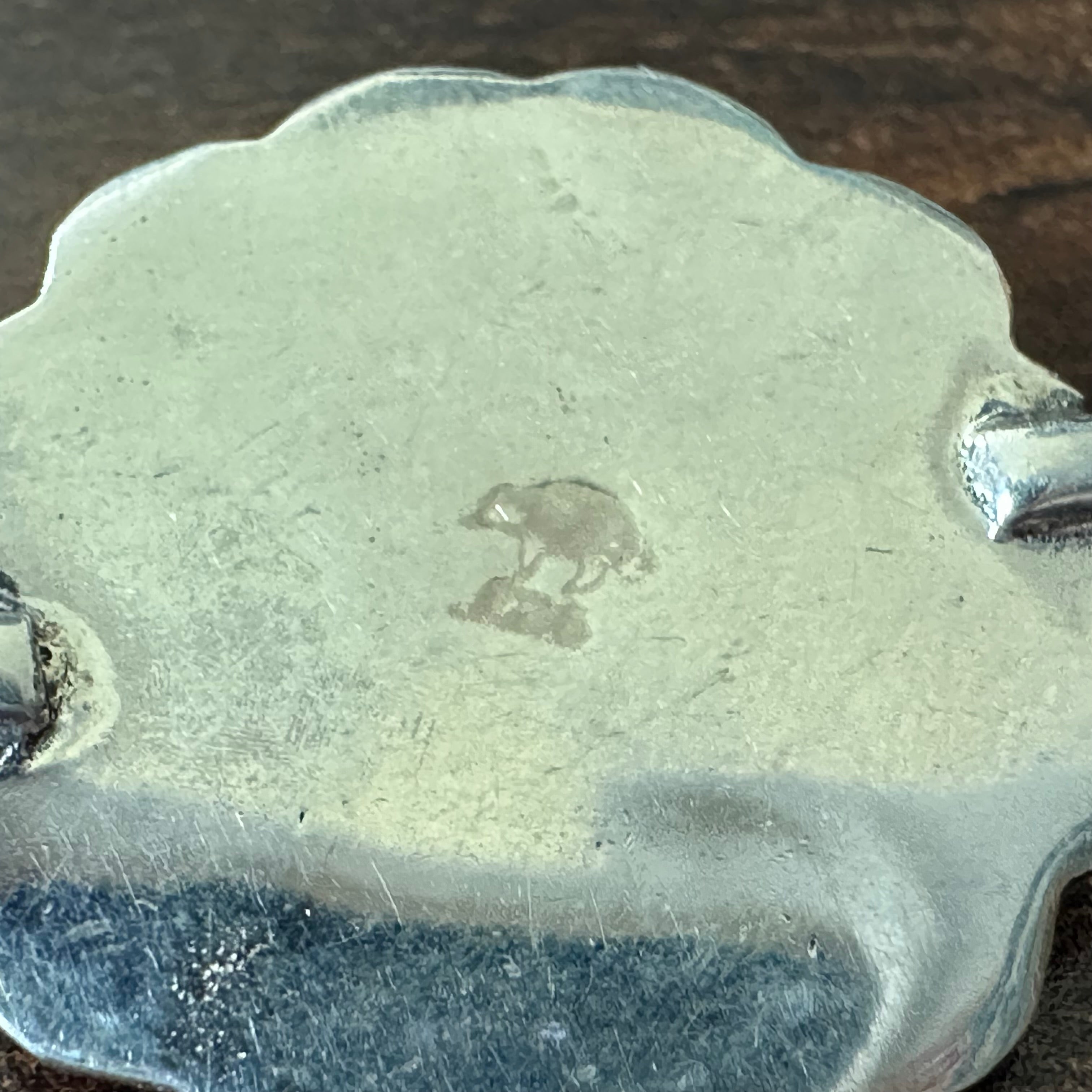 Running Bear Trading Turquoise 13 Stone Sterling Hand Stamped Concho Lariat Necklace