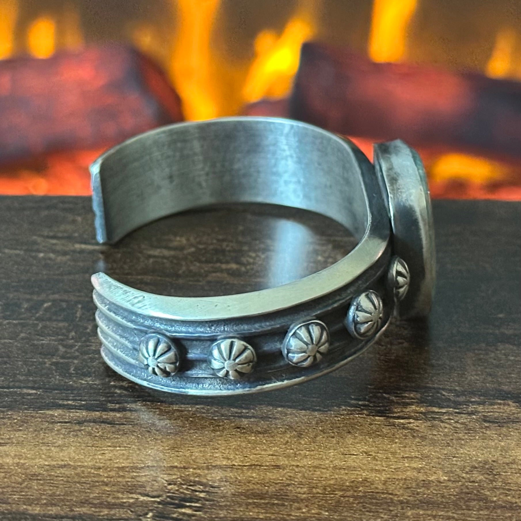 Chimney Butte Larimar Sterling Statement Cuff