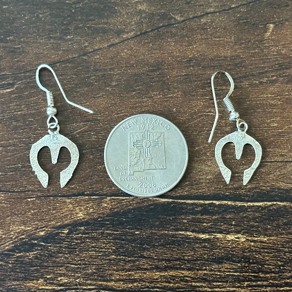 Sterling Sandcast Naja Dangle Earrings