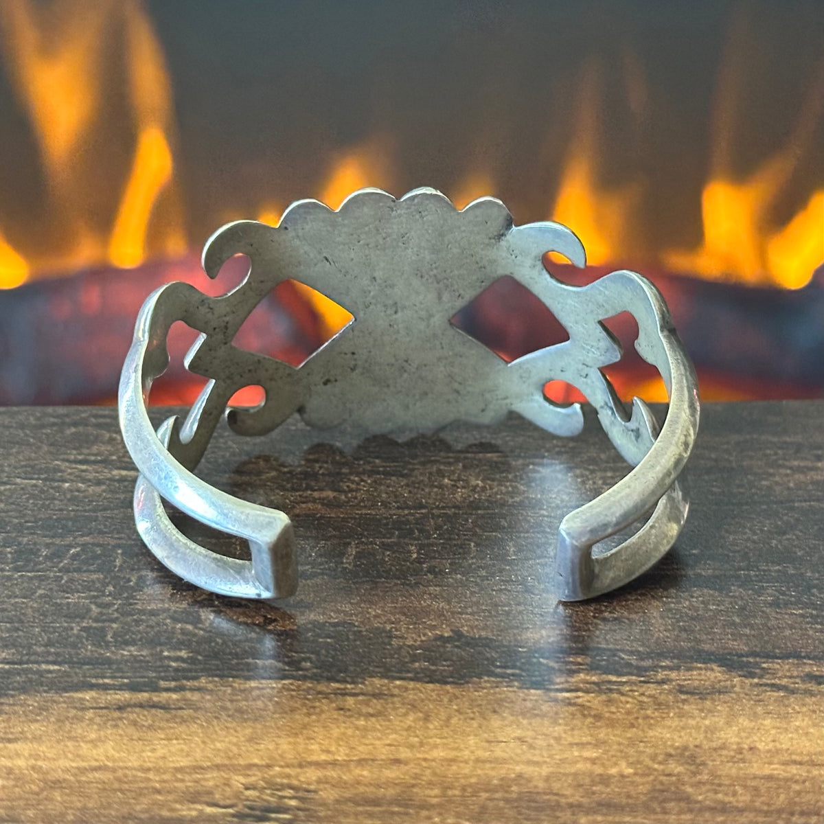 Sterling Sandcast Statement Cuff