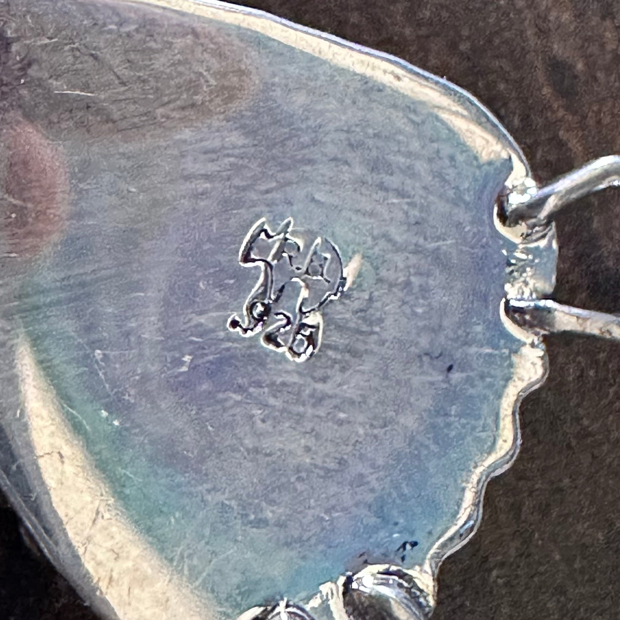 Running Bear Trading Spiny Oyster 18 Stone Sterling Hand Stamped Naja Statement Necklace