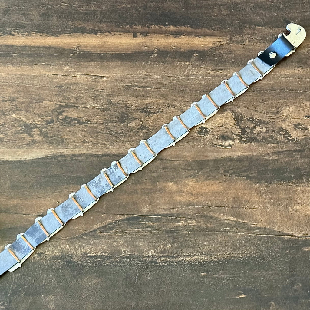 Navajo Gilbert Smith Turquoise Onyx Spiny Oyster Mother of Pearl Lapis Sterling 10 Bear Micro Inlay Belt