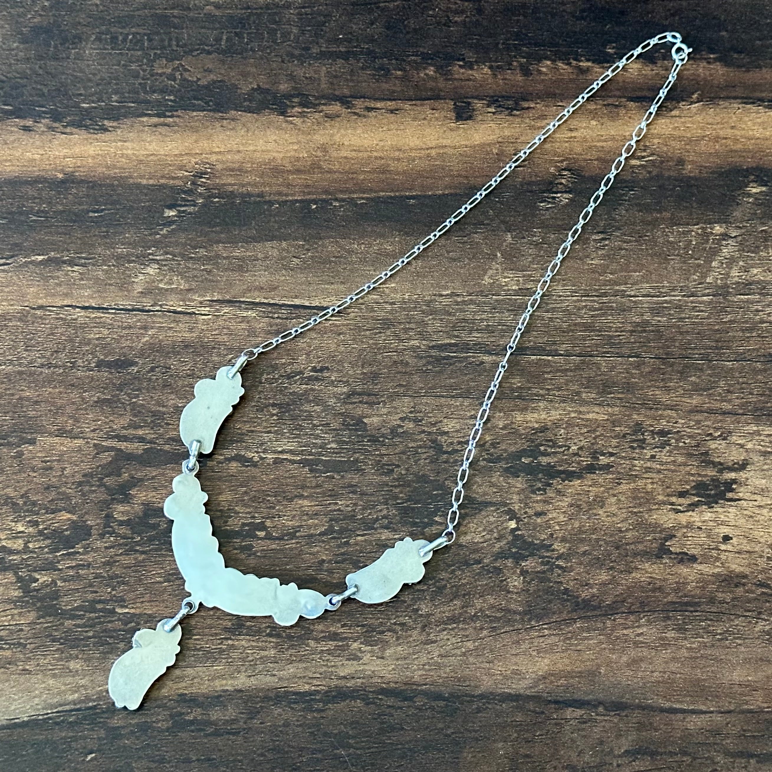 Sterling Ornate Floral Necklace