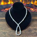 Navajo Tonisha Haley Handmade Sterling Pearl Cylinder Bead Jacla Necklace