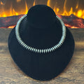 Navajo Bryannen Halwood Handmade Sterling Oxidized Saucer Beads