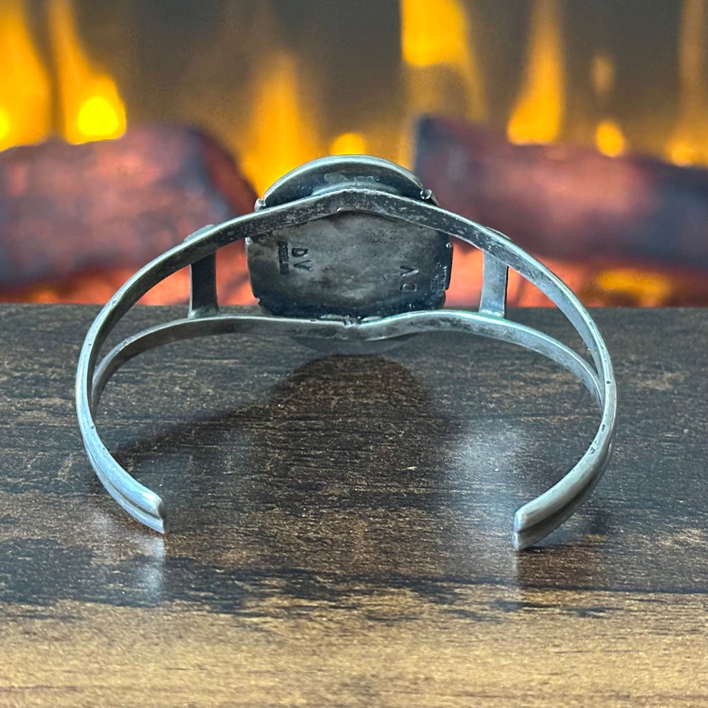 DV Signed Turquoise Twist Wire Cuff