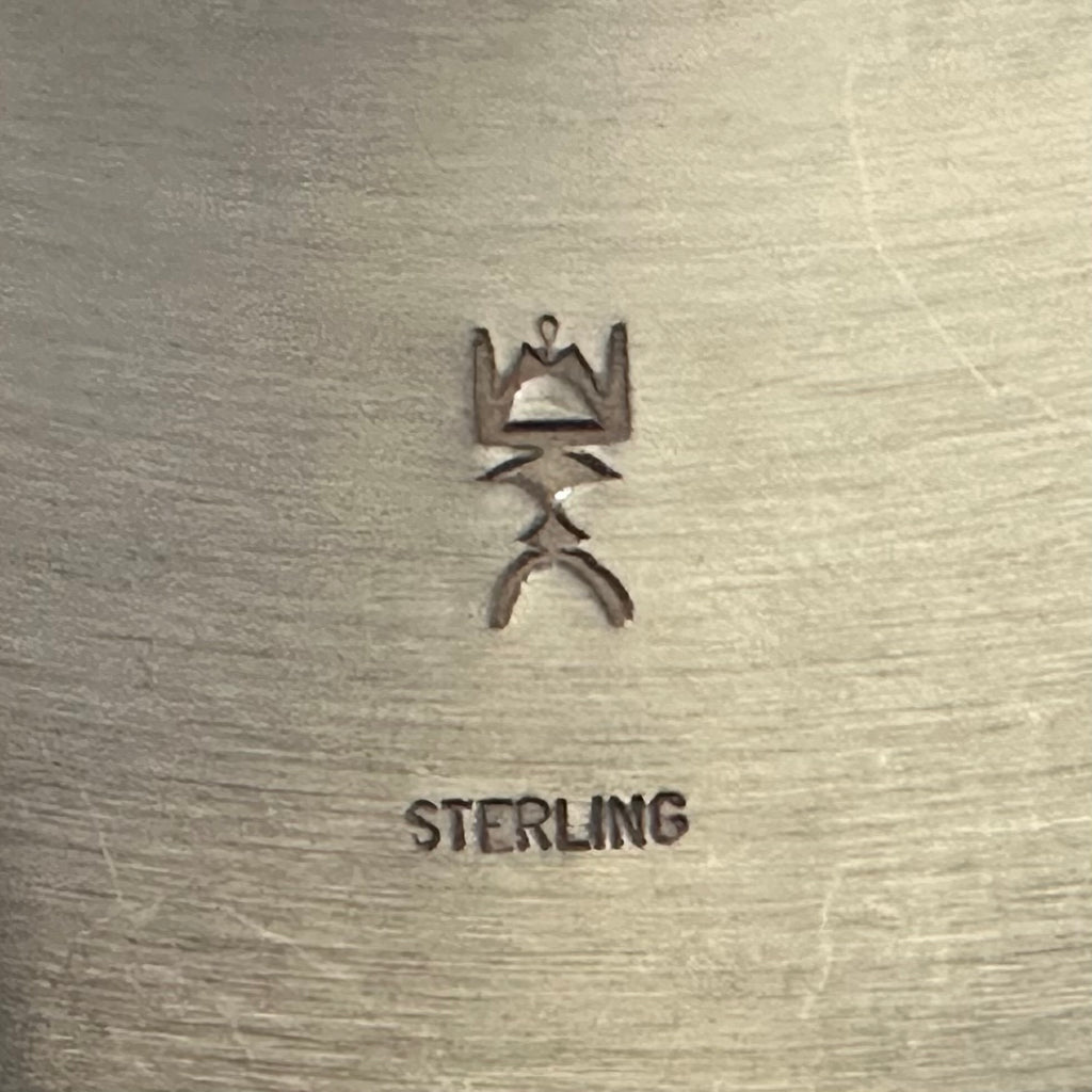 Pictogram Signed Sterling Overlay Storyteller Statement Cuff