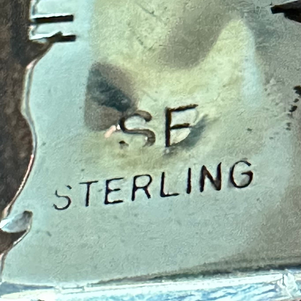 Navajo Steve Francisco Orange Spiny Oyster Sterling Inlay Stud Earrings