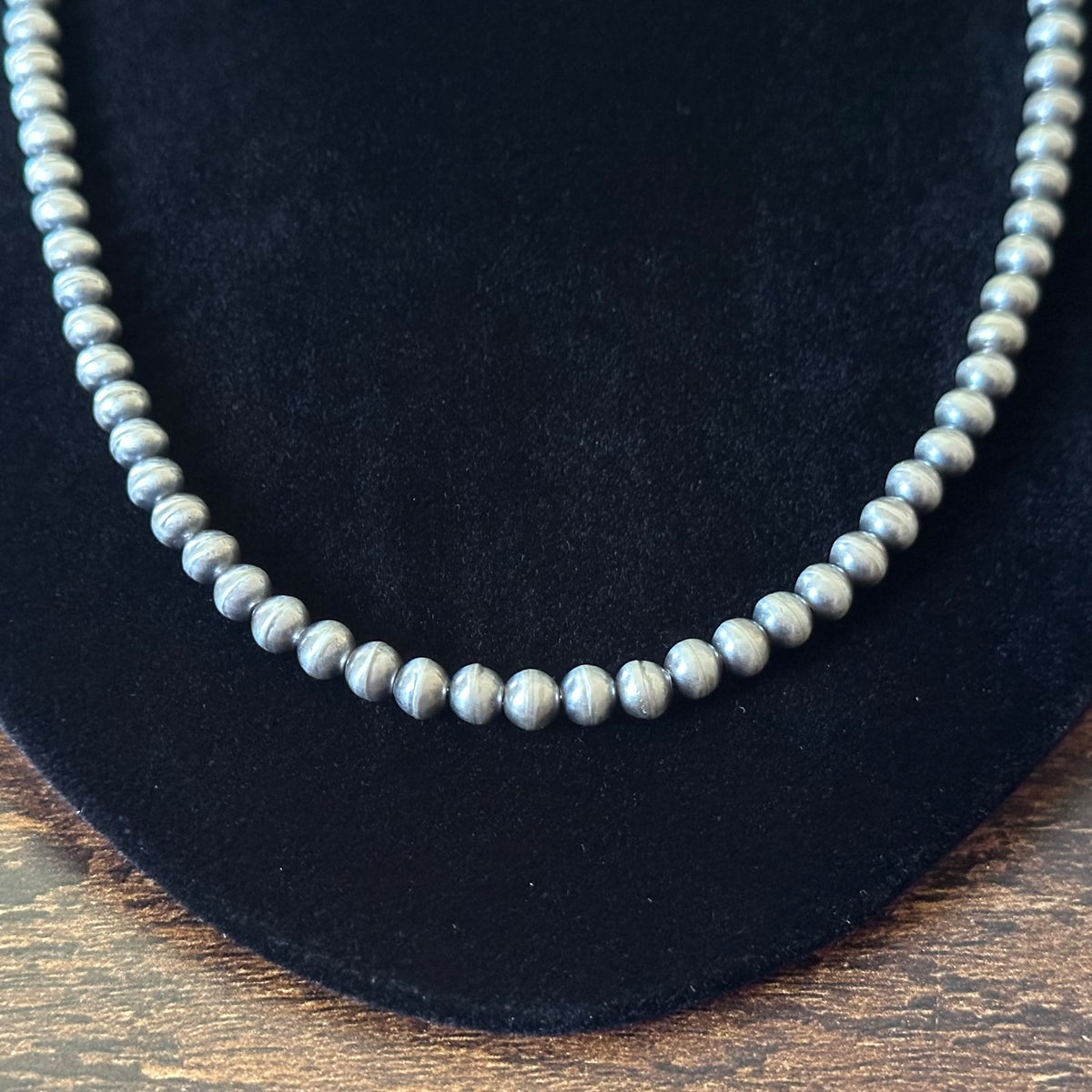 Navajo Dorinda Mariano Handmade Sterling Pearl Necklace