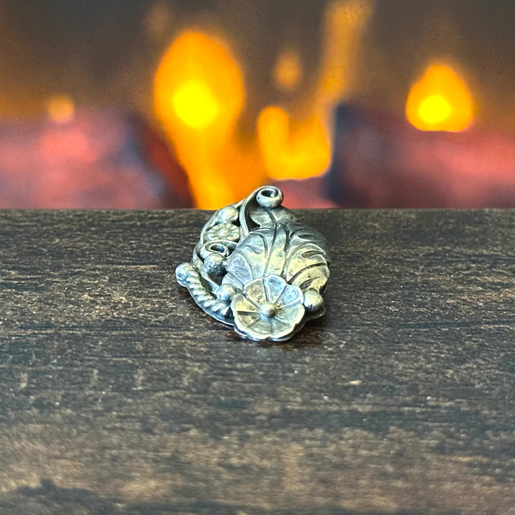 RBP Signed Sterling Ornate Pendant