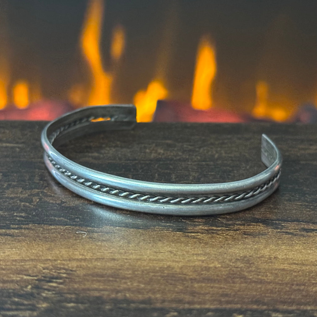 Sterling Twist Wire Stacker Cuff