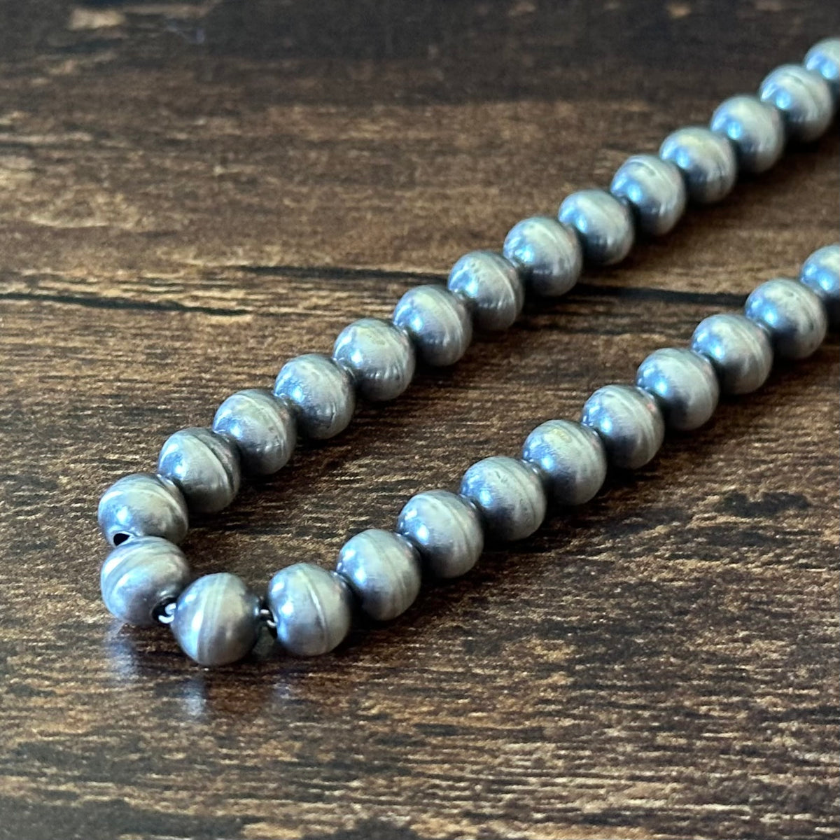 Navajo Dorinda Mariano Handmade Sterling Pearl Necklace