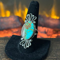 Navajo Freda Martinez Mine #8 Sterling Twist Wire Statement Ring