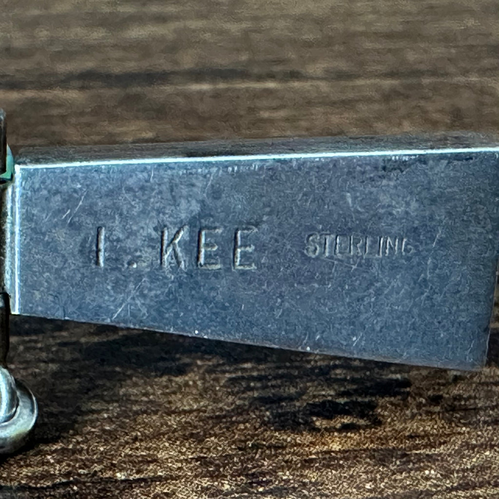 Navajo Irvin Kee Opal Sterling Inlay Link Bracelet