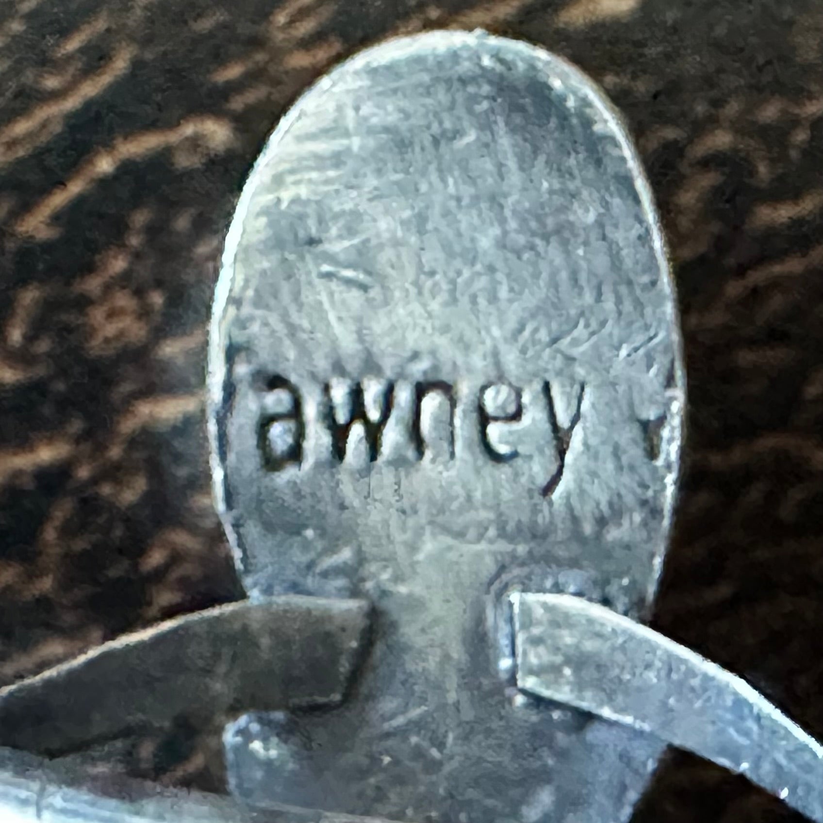 Tawney Signed Turquoise Sterling Raindrop Ring
