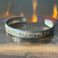 Navajo Tom & Sue Kee Vintage Sterling Gold Filled Horse Storyteller Cuff