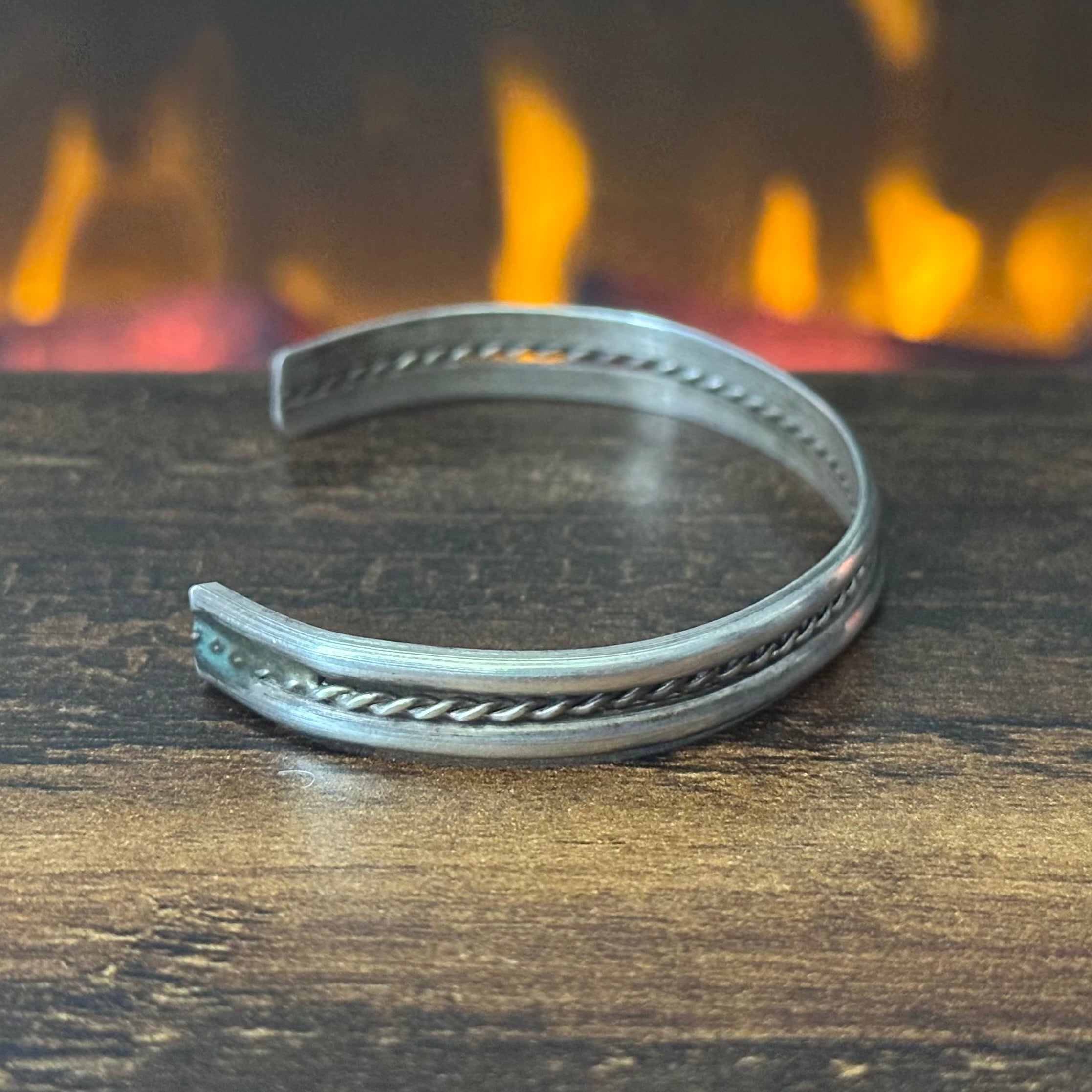Sterling Twist Wire Stacker Cuff