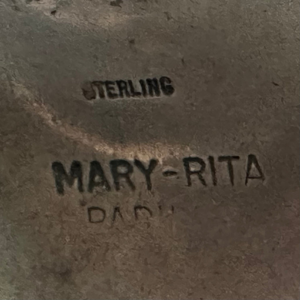 Mary-Rita Signed Sterling Hand Stamped Cuff