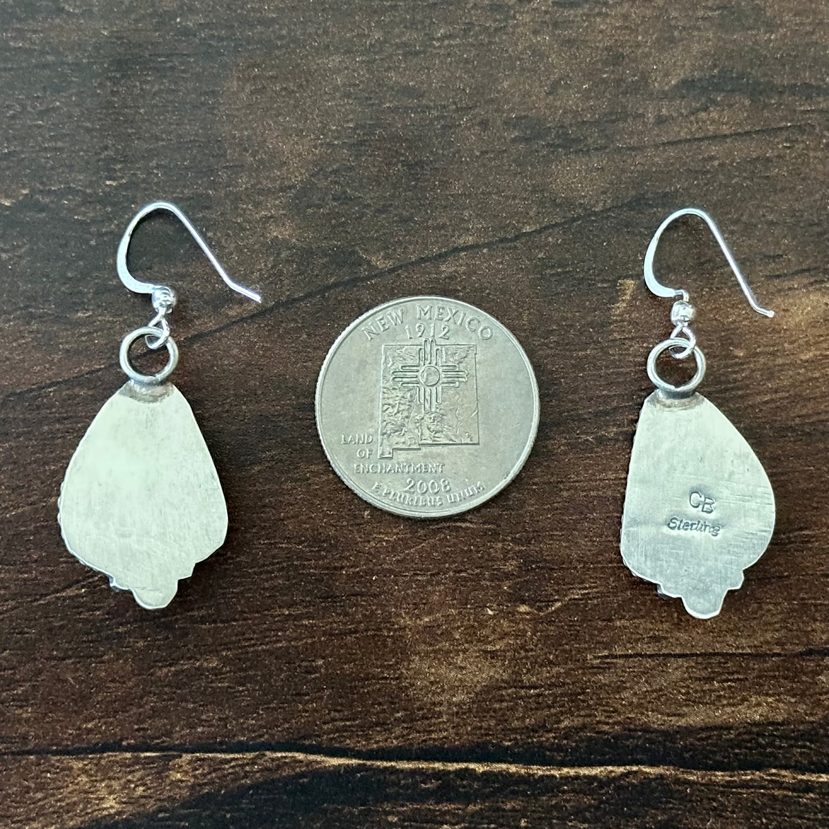 Navajo Chassity Belone Purple Spiny Oyster Sterling Twist Wire Dangle Earrings
