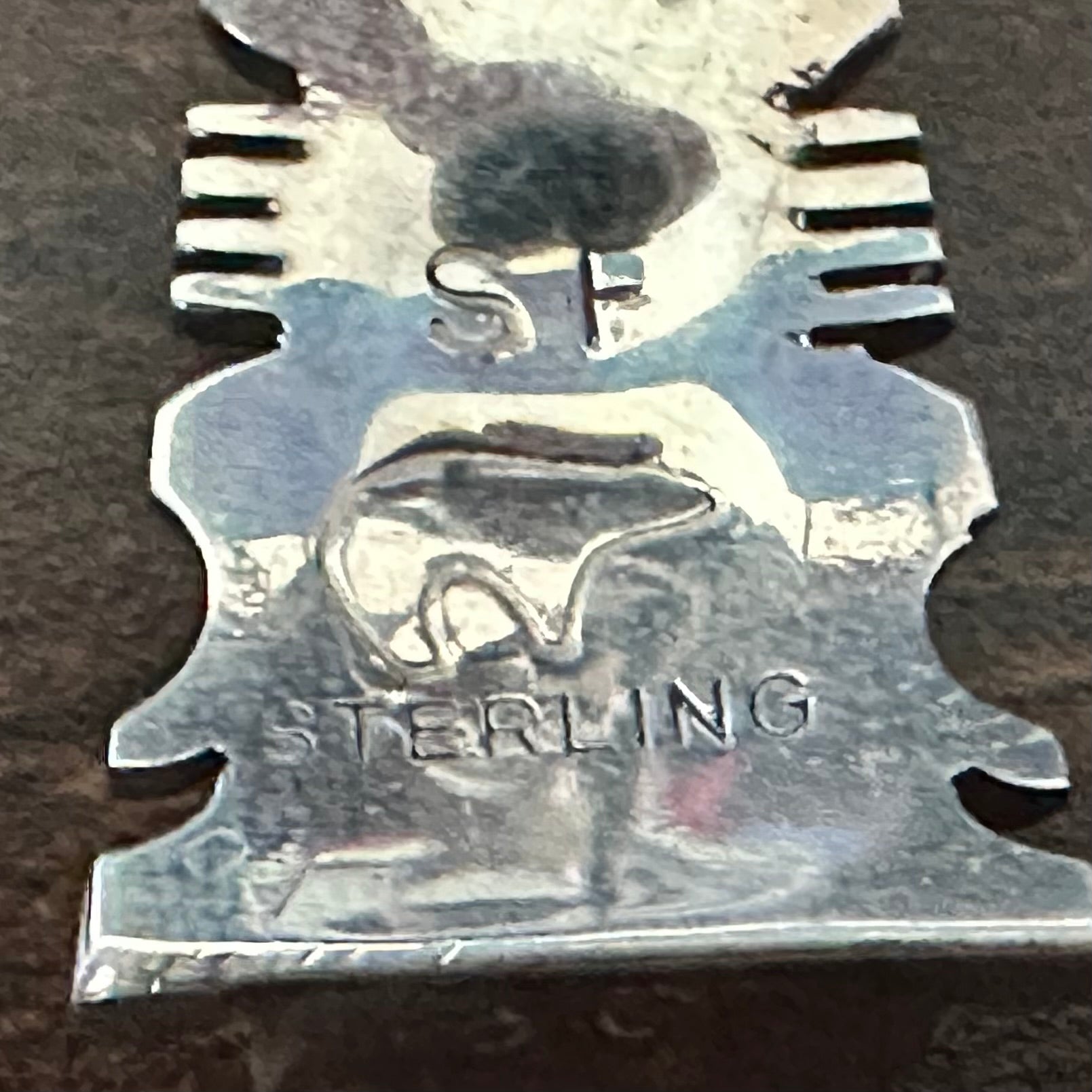 Navajo Steve Francisco Blue Opal Sterling Inlay Stud Earrings